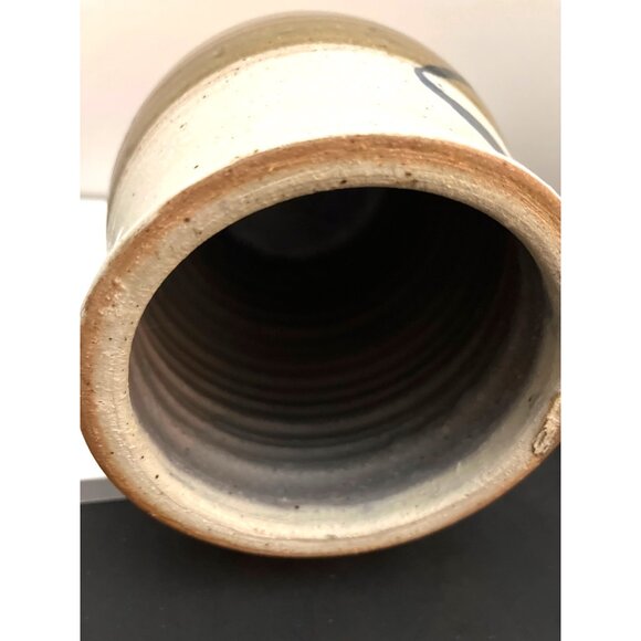 Bill Beisser Glazed Stoneware Pottery Jar With Lid, Signed, 81/4” - Picture 10 of 12